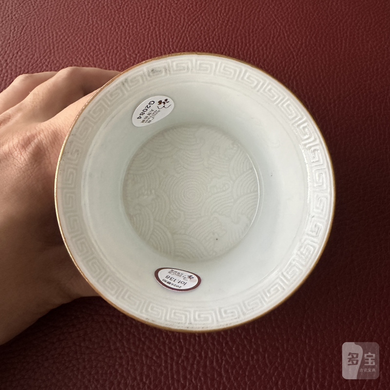 清 粉彩出将入相图马蹄杯 - 图7